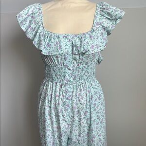 Floral Ruffle Jumpsuit